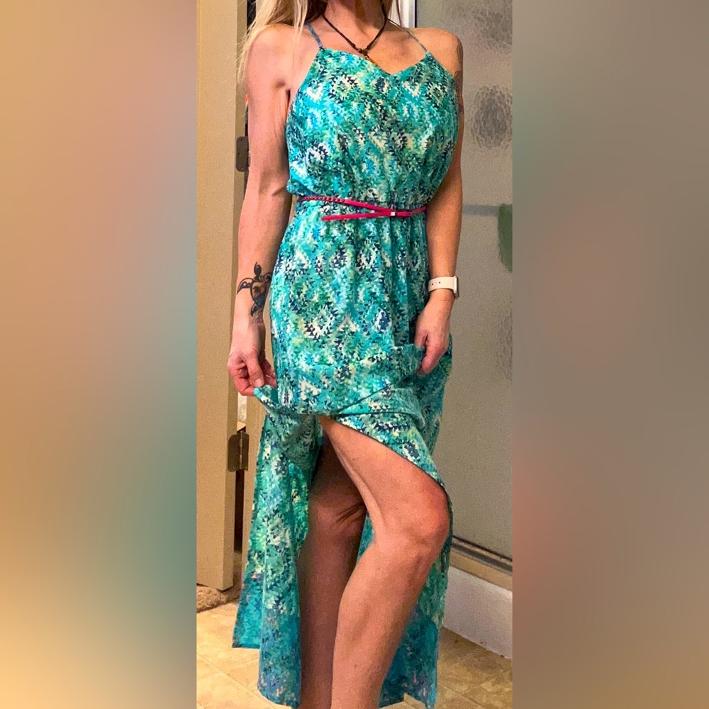 Buttons brand maxi halter dress, sz M